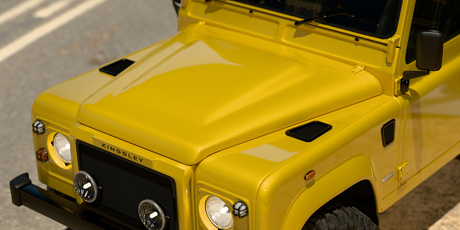 Re-engineered classic Land Rover D90 Defender models by Kingsley